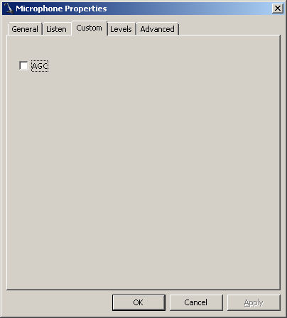 Disable AGC on USB sound card