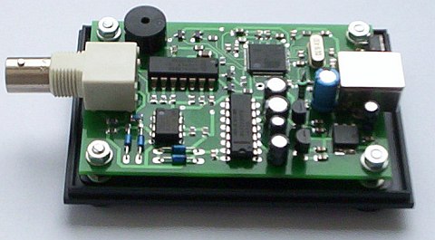 PCB and rubber feets fastening with M3 screws and distance bushes