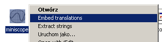 dxgettext: embedding translations