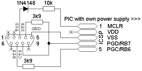 PIC programmer scheme