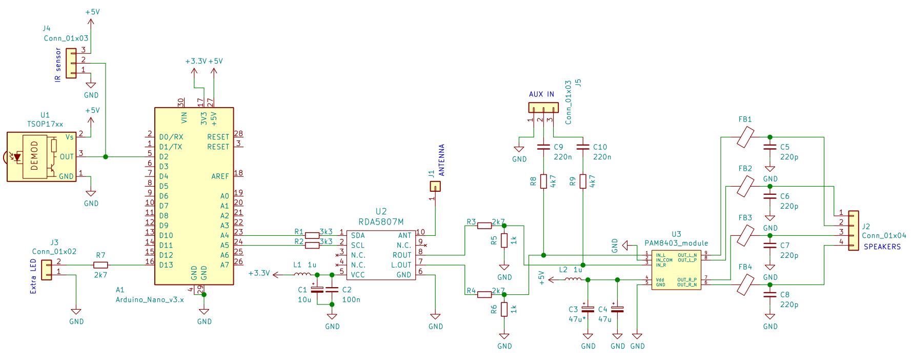 RDA5807M AVR radio