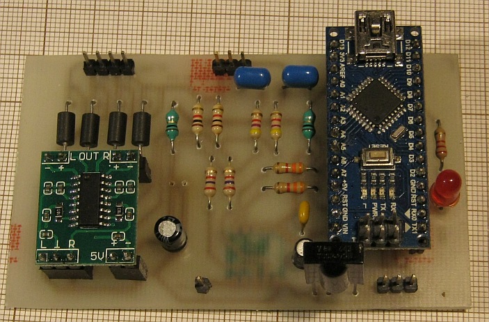 RDA5807M + PAM8403 FM radio PCB