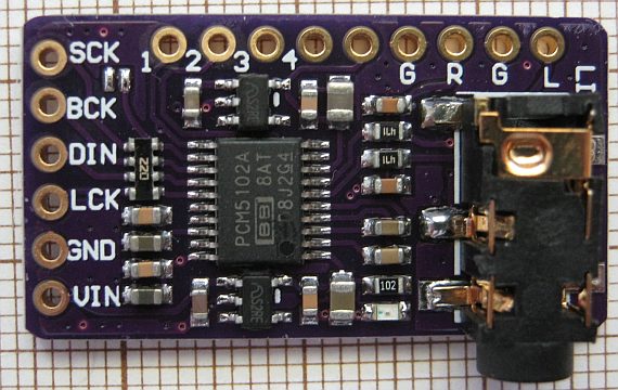 PCM5102 I2S codec module