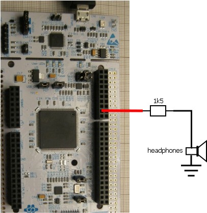 STM32F429 nucleo RTP pager