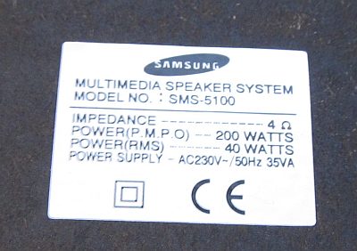 Samsung SMS-5100 speakers