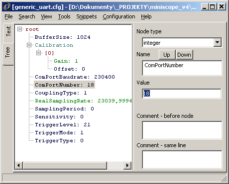 generic_uart.dll configuration