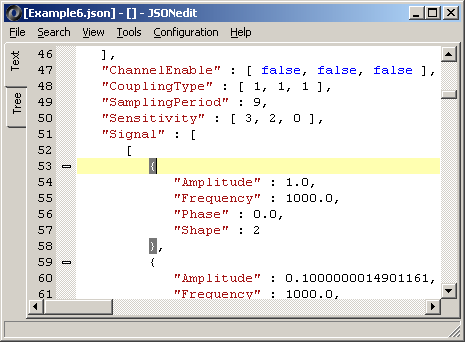 JSONedit using Scintilla