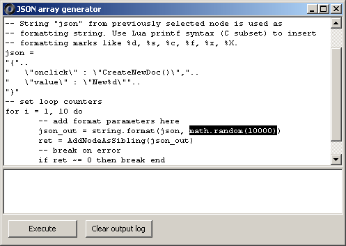 JSON formatting argument