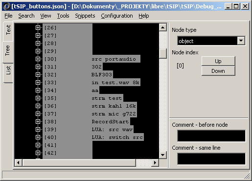 JSONedit: extended node description