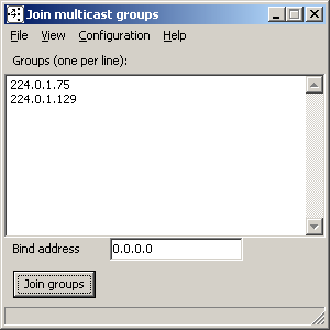 JoinMulticast application