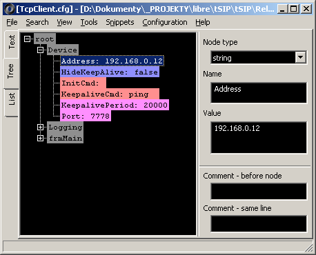 TcpClient configuration