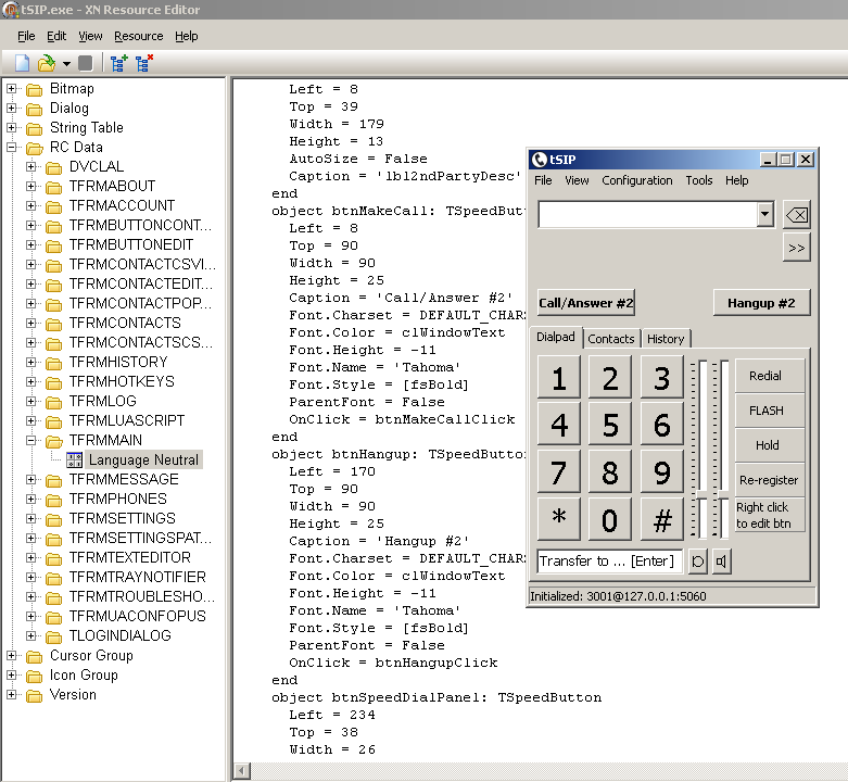 Translating tSIP with resource editor