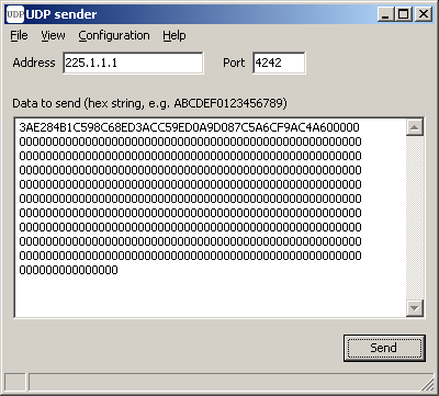 UDP sender