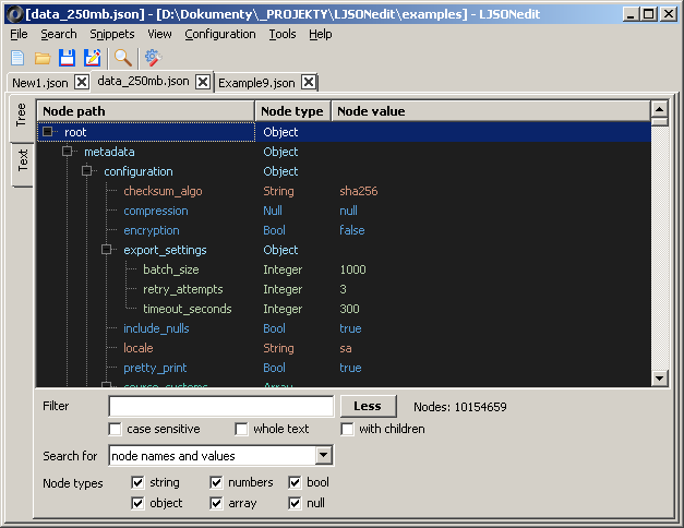 LJSONedit 0.3.1