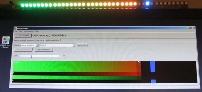 WS2812 VU meter